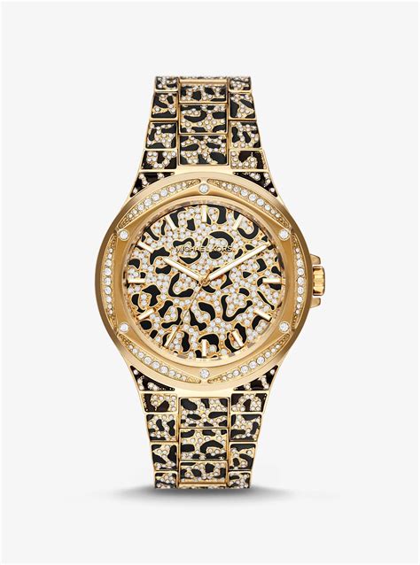 michael kors lennox pave watch|Oversized Lennox Pavé Gold.